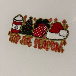 Gildan Festive Holiday Sweatshirt with Red and Gold Accents